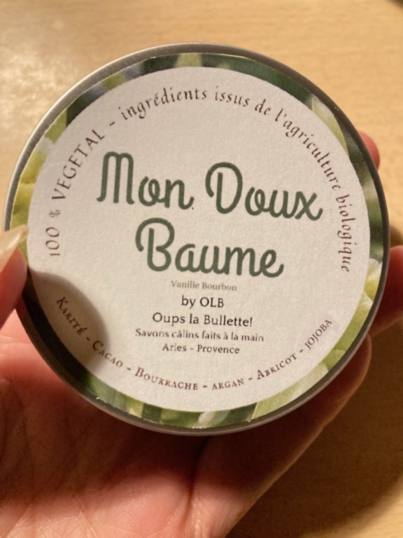 Baume au beurres de cacao et karité Mon Doux Baume par OLB